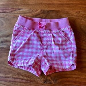 Cherokee Pink & White Gingham Shorts💞